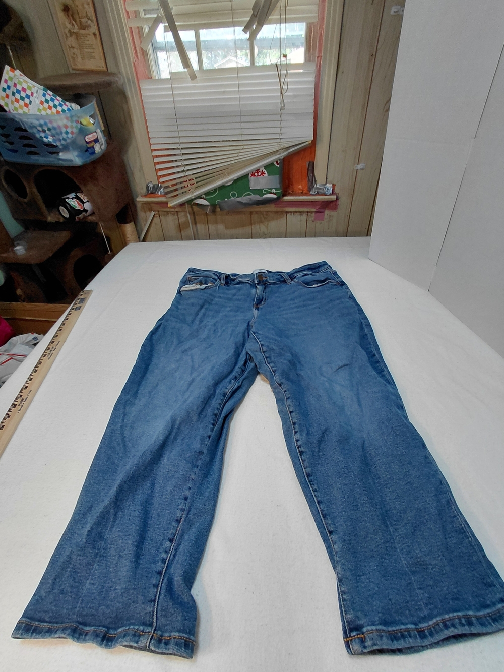 Lane Bryant Jeans Womens Plus Size 18 Blue Mid Rise Skinny Denim Stretch